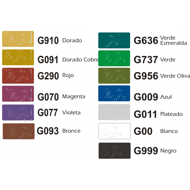 Bordeador Escarchado Richelieu Roseta 65 cc – Líneas y Relieves 3D con Glitter Iridiscente