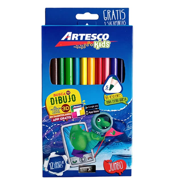 Colores Artesco Triangulares Jumbo X12
