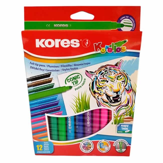 Felt tip pens Korellos x12