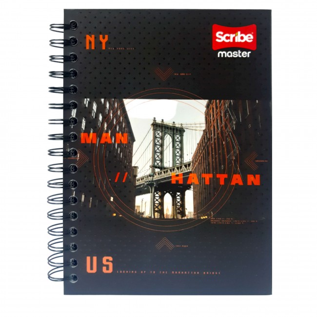 Agenda Scribe Master 95 Masculino 5 Materias Argollada – 160 Hojas Cuadriculadas