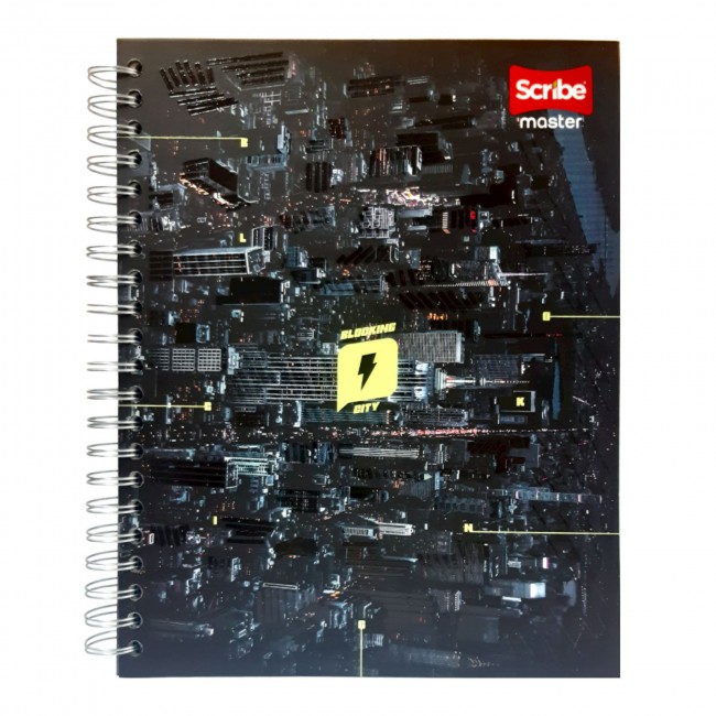 Agenda Scribe Master 105 Masculino 7 Materias Argollada – 175 Hojas Cuadriculadas