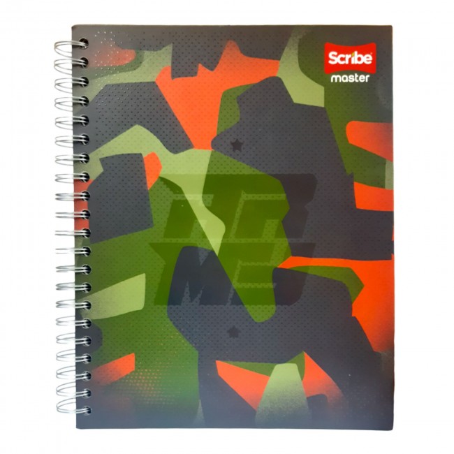 Agenda Scribe Master 105 Masculino 7 Materias Argollada – 175 Hojas Cuadriculadas