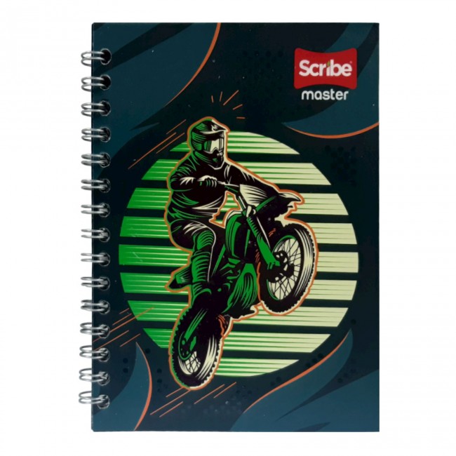 cuaderno Argollado 85 Master Rayas Masculino Scribe