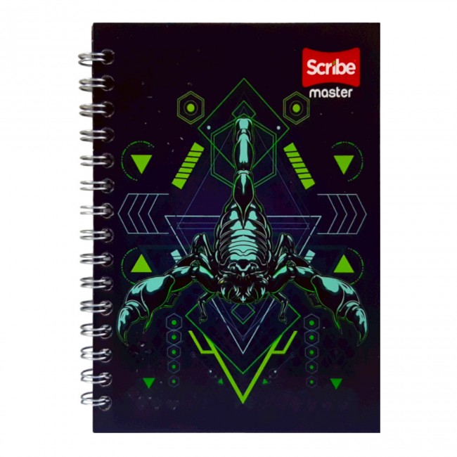 cuaderno Argollado 85 Master Rayas Masculino Scribe