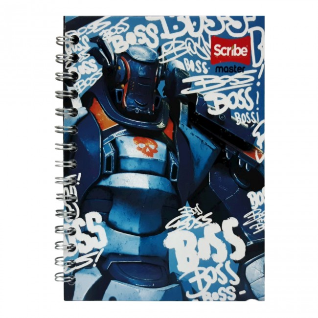 cuaderno Argollado 85 Master Rayas Masculino Scribe