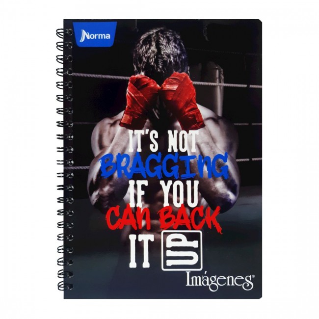 Cuaderno Argollado Imágenes 105 Grande Rayado Masculino Norma – Pasta Dura