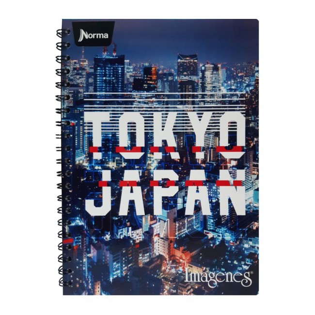 Cuaderno Argollado Imágenes 105 Grande Rayado Masculino Norma – Pasta Dura