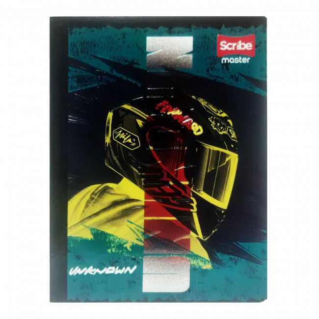 Cuaderno Cosido Master M+S Scribe Niño 50 Hojas Rayado – Diseños Surtidos + Stickers