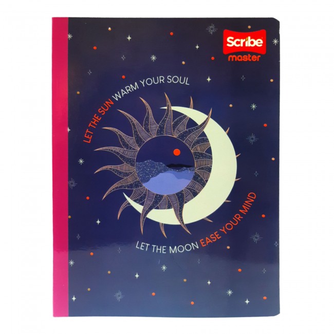 Cuaderno Cosido Master M+S Niña Scribe 50 Hojas Cuadriculado – Pasta Dura + Stickers