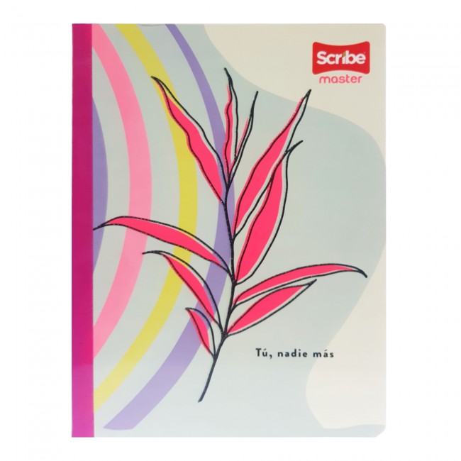 Cuaderno Cosido Master M+S Niña Scribe 50 Hojas Cuadriculado – Pasta Dura + Stickers