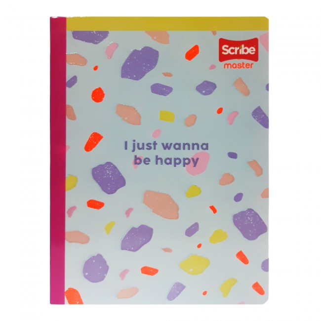 Cuaderno Cosido Master M+S Niña Scribe 50 Hojas Cuadriculado – Pasta Dura + Stickers