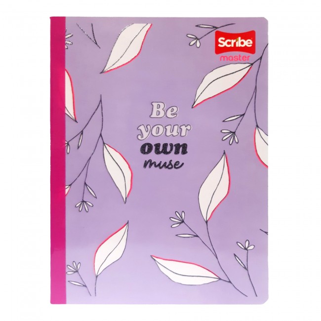 Cuaderno Cosido Master M+S Niña Scribe 50 Hojas Cuadriculado – Pasta Dura + Stickers