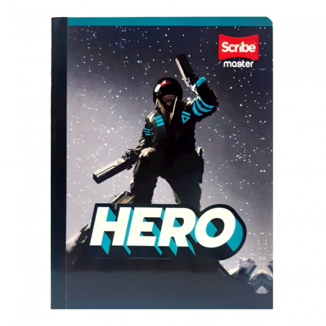 Cuaderno Cosido Master Niño Scribe 100 Hojas Cuadriculado – 1 Materia + Stickers