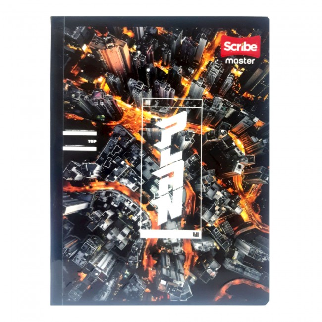 Cuaderno Cosido Master Niño Scribe 100 Hojas Cuadriculado – 1 Materia + Stickers