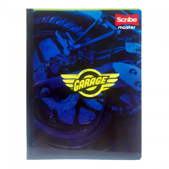 Cuaderno Cosido Master Niño Scribe 100 Hojas Cuadriculado – 1 Materia + Stickers