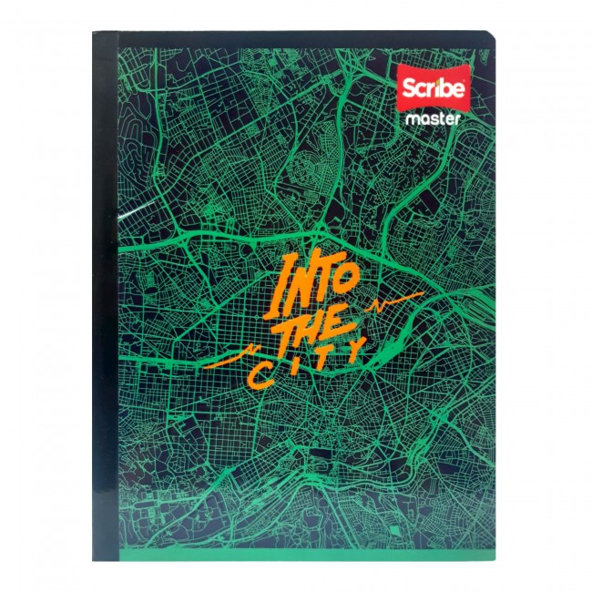 Cuaderno Cosido Master Niño Scribe 100 Hojas Cuadriculado – 1 Materia + Stickers