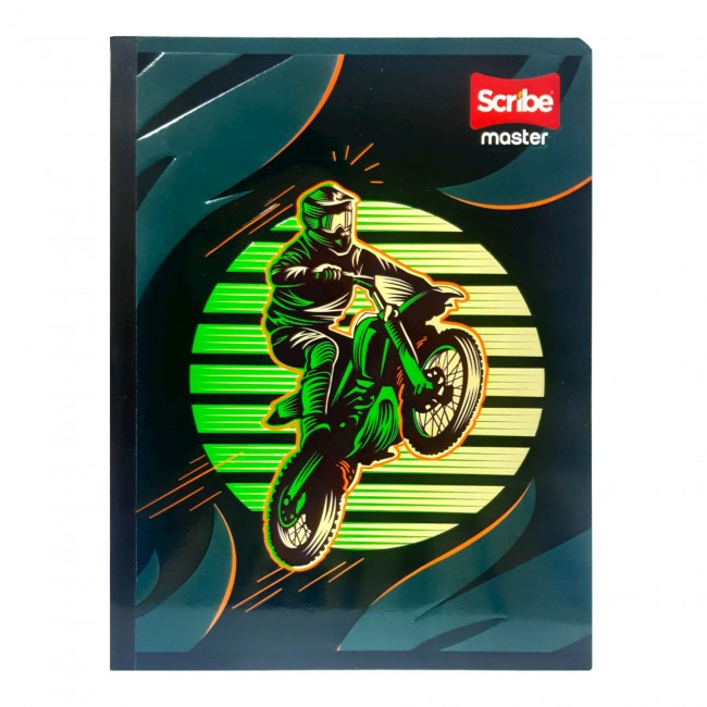 SCRIBE Notebook, Double Lined, 100 sheets, Master, boy