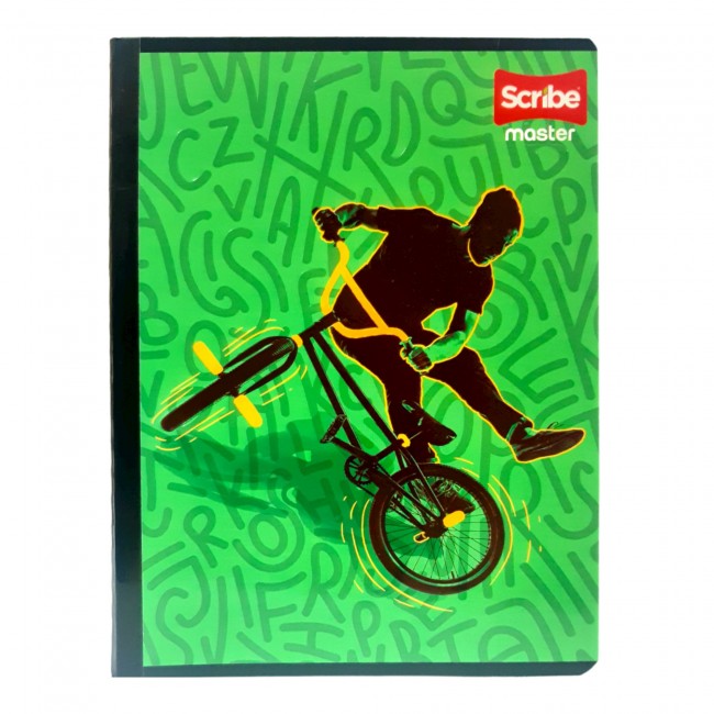 SCRIBE Notebook, Double Lined, 100 sheets, Master, boy