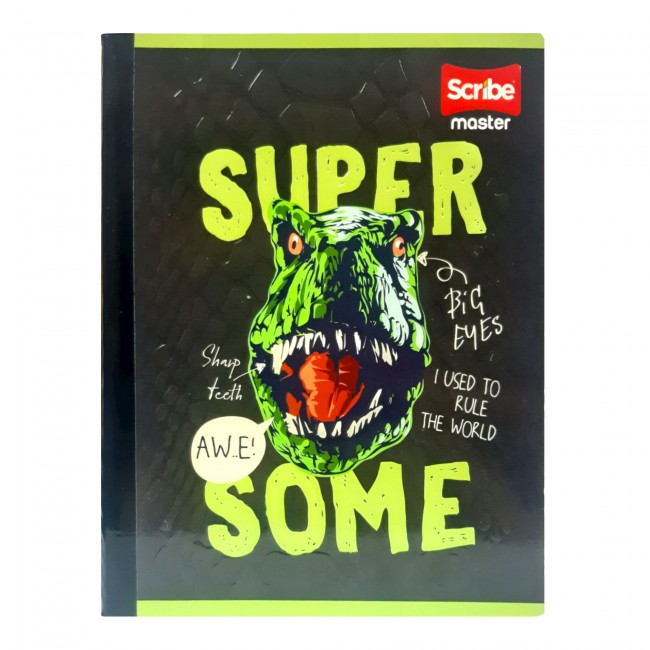 SCRIBE Notebook, Double Lined, 100 sheets, Master, boy