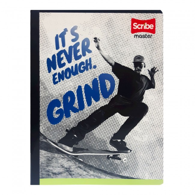 SCRIBE Notebook, Double Lined, 100 sheets, Master, boy