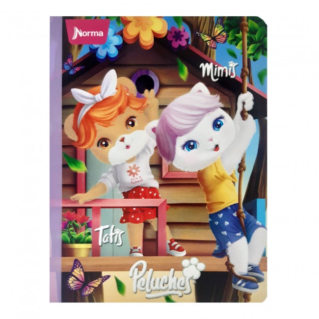 Cuaderno cosido Peluches cuadriculado 100 hojas NORMA