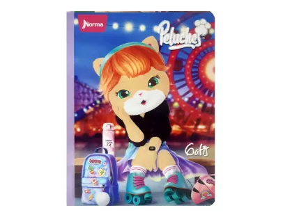 Cuaderno cosido Peluches cuadriculado 100 hojas NORMA
