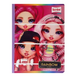 Scribe notebook sewing grid 100 leaves Rainbow