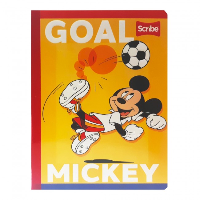 Cuaderno Cosido Mickey Mouse Scribe 100 Hojas Cuadriculado – Carátula Oficial Disney
