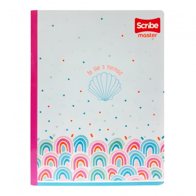 Cuaderno Cosido Master Niña Scribe 100 Hojas Cuadriculado – Carátula Plastificada Femenina