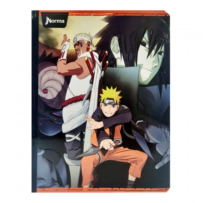 Cuaderno Cosido Naruto Norma 50 Hojas Cuadriculado – Carátula Oficial