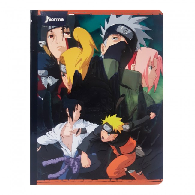 Cuaderno Cosido Naruto Norma 50 Hojas Cuadriculado – Carátula Oficial