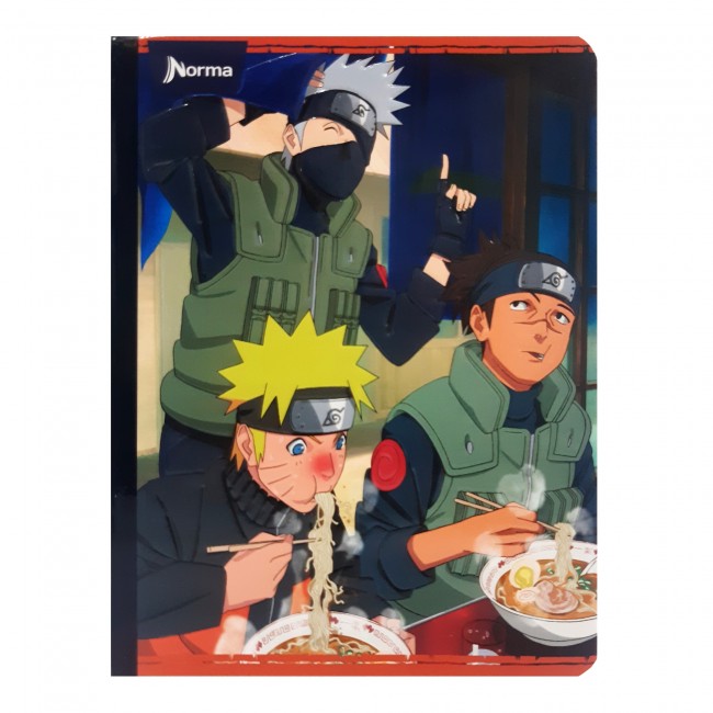 Cuaderno Cosido Naruto Norma 50 Hojas Cuadriculado – Carátula Oficial