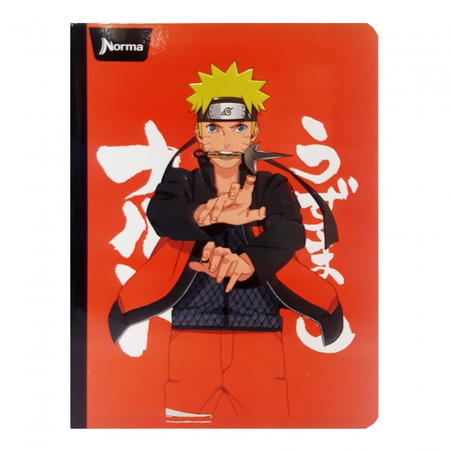Cuaderno Cosido Naruto Norma 50 Hojas Cuadriculado – Carátula Oficial