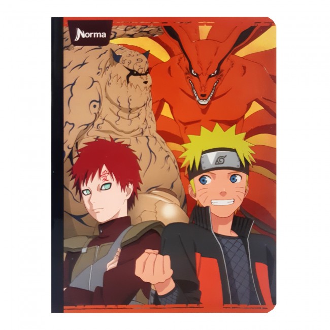 Cuaderno Cosido Naruto Norma 50 Hojas Cuadriculado – Carátula Oficial