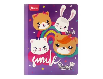 NORMA Notebook, Grid, 50 sheets, Peluches fantasy