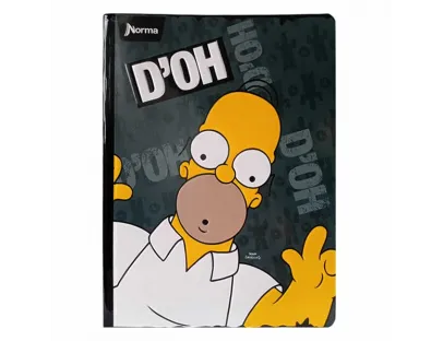 Cuaderno Cosido The simpsons 50 Hojas cuadriculado NORMA