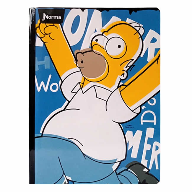 Cuaderno Cosido The Simpsons Norma 50 Hojas Cuadriculado – Carátula Oficial