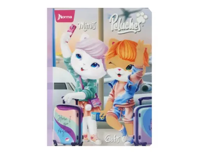 Cuaderno Cosido Peluches Rayas100 Hojas NORMA