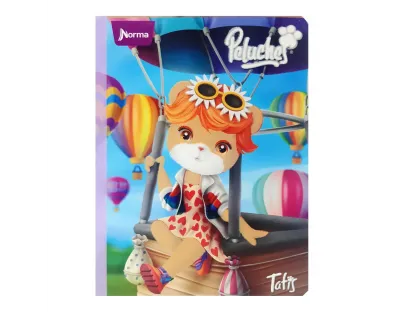 Cuaderno Cosido Peluches Rayas100 Hojas NORMA