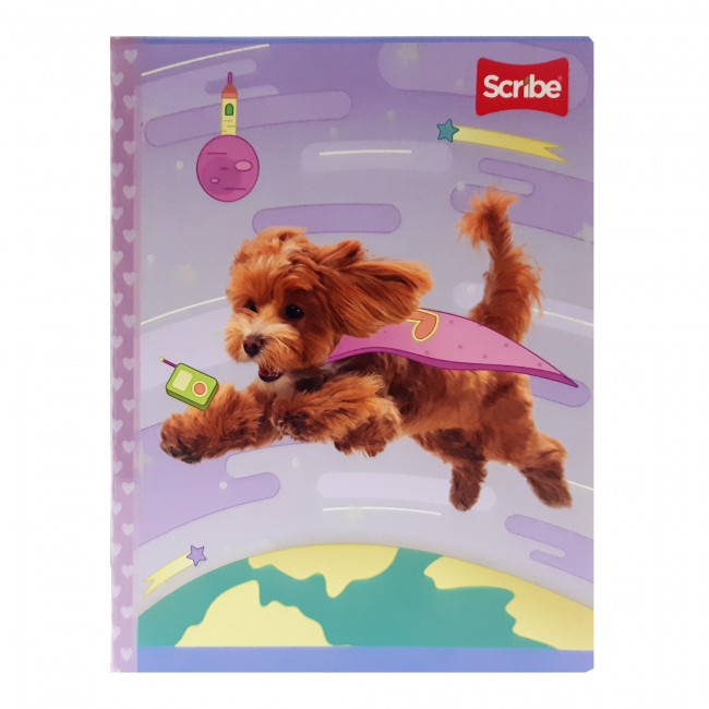 Cuaderno Cosido Huellitas Rayas 100 Hojas Scribe