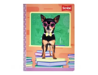 Cuaderno Cosido Huellitas Rayas 100 Hojas Scribe