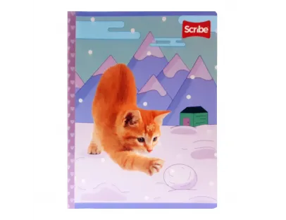 Cuaderno Cosido Huellitas Rayas 100 Hojas Scribe