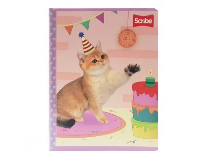 Cuaderno Cosido Huellitas Rayas 100 Hojas Scribe