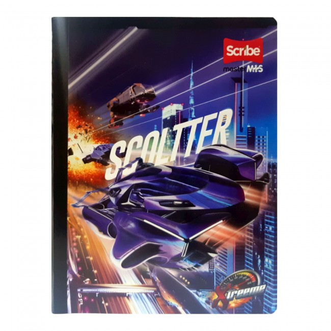 Cuaderno Cosido Xtreme Master M+S Scribe 100 Hojas Rayado – Diseños Masculinos