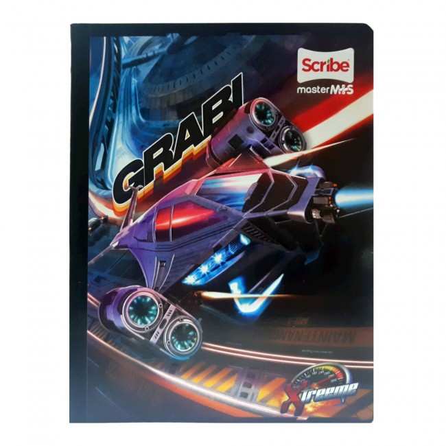 Cuaderno Cosido Xtreme Master M+S Scribe 100 Hojas Rayado – Diseños Masculinos