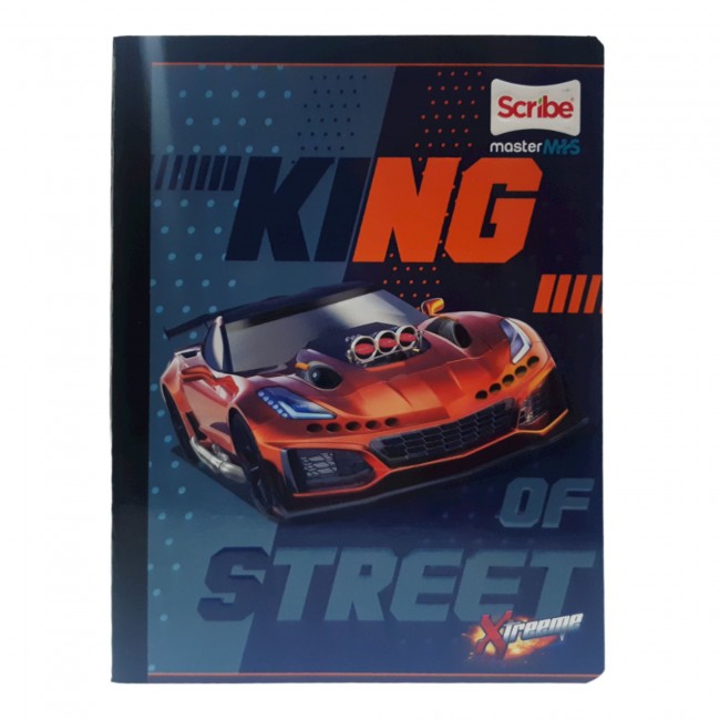 Cuaderno Cosido Xtreme Master M+S Scribe 100 Hojas Rayado – Diseños Masculinos