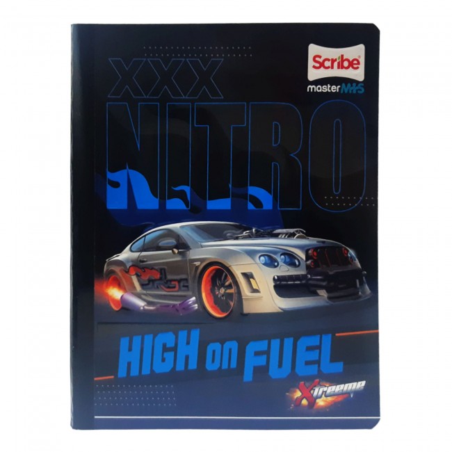 Cuaderno Cosido Xtreme Master M+S Scribe 100 Hojas Rayado – Diseños Masculinos