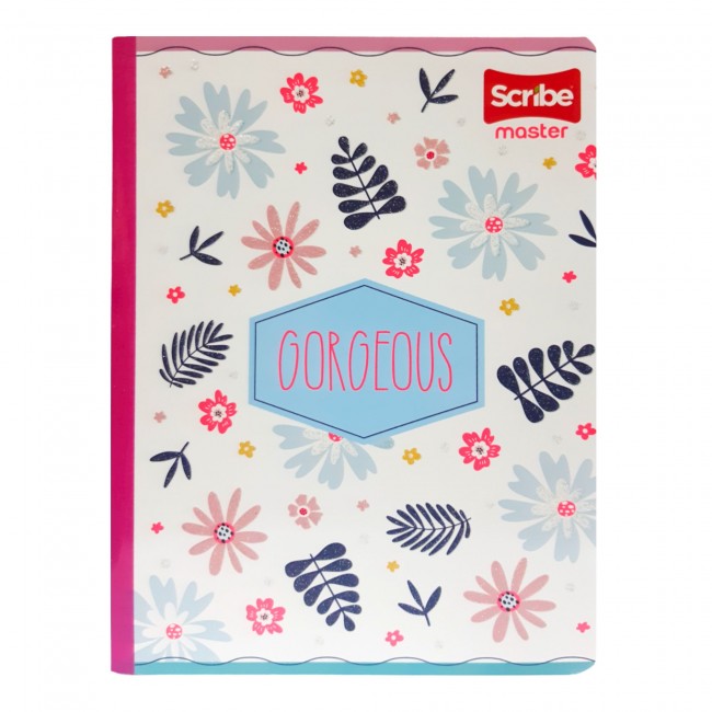 Cuaderno Cosido Master Femenino Scribe 100 Hojas Rayado – Diseños Femeninos