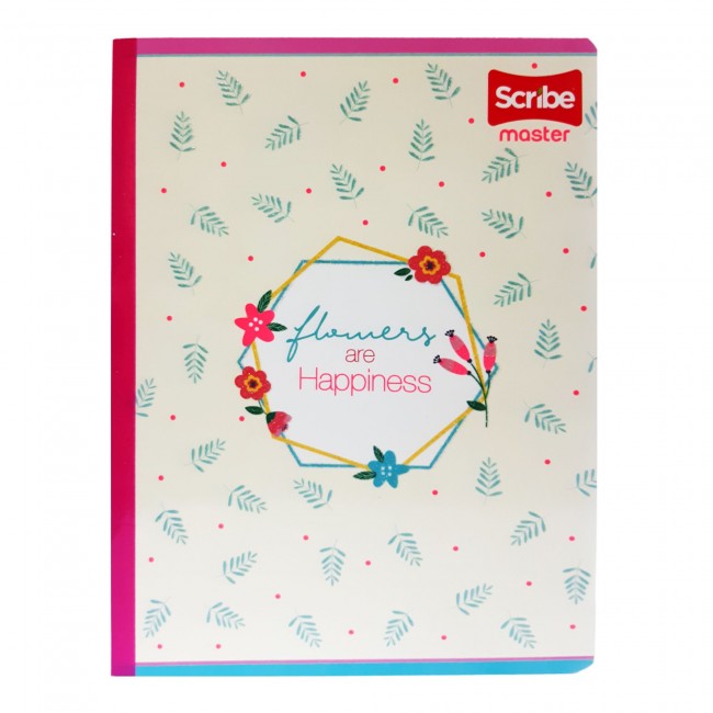 Cuaderno Cosido Master Femenino Scribe 100 Hojas Rayado – Diseños Femeninos