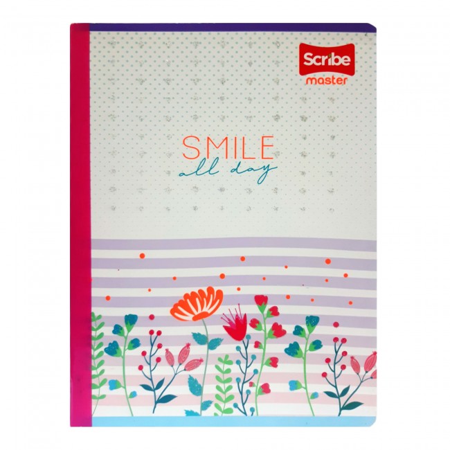 Cuaderno Cosido Master Femenino Scribe 100 Hojas Rayado – Diseños Femeninos